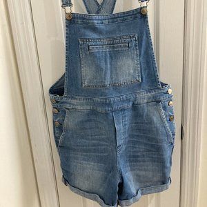 7 For All Mankind Denim Shortalls
